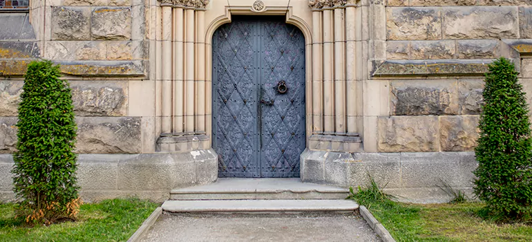 Traditional Double Front Doors in Delray Beach, FL